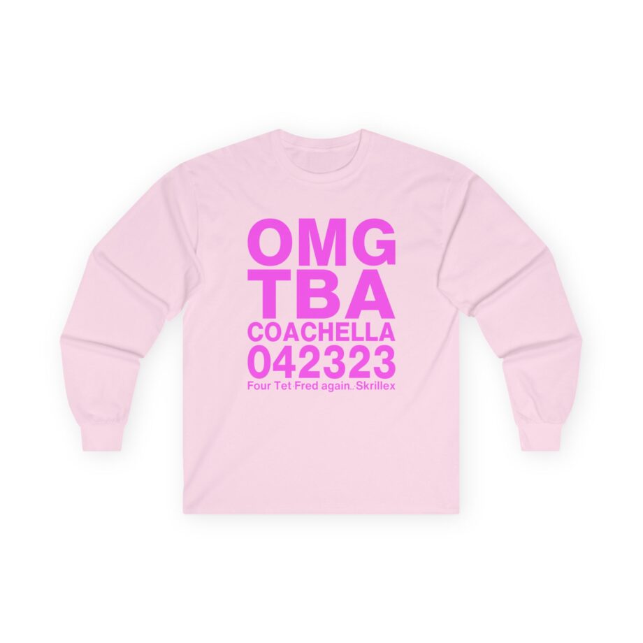 Skrillex OMG ТВА COACHELLA 042323 Four Tet. Fred again Unisex Ultra Cotton Long Sleeve Tee