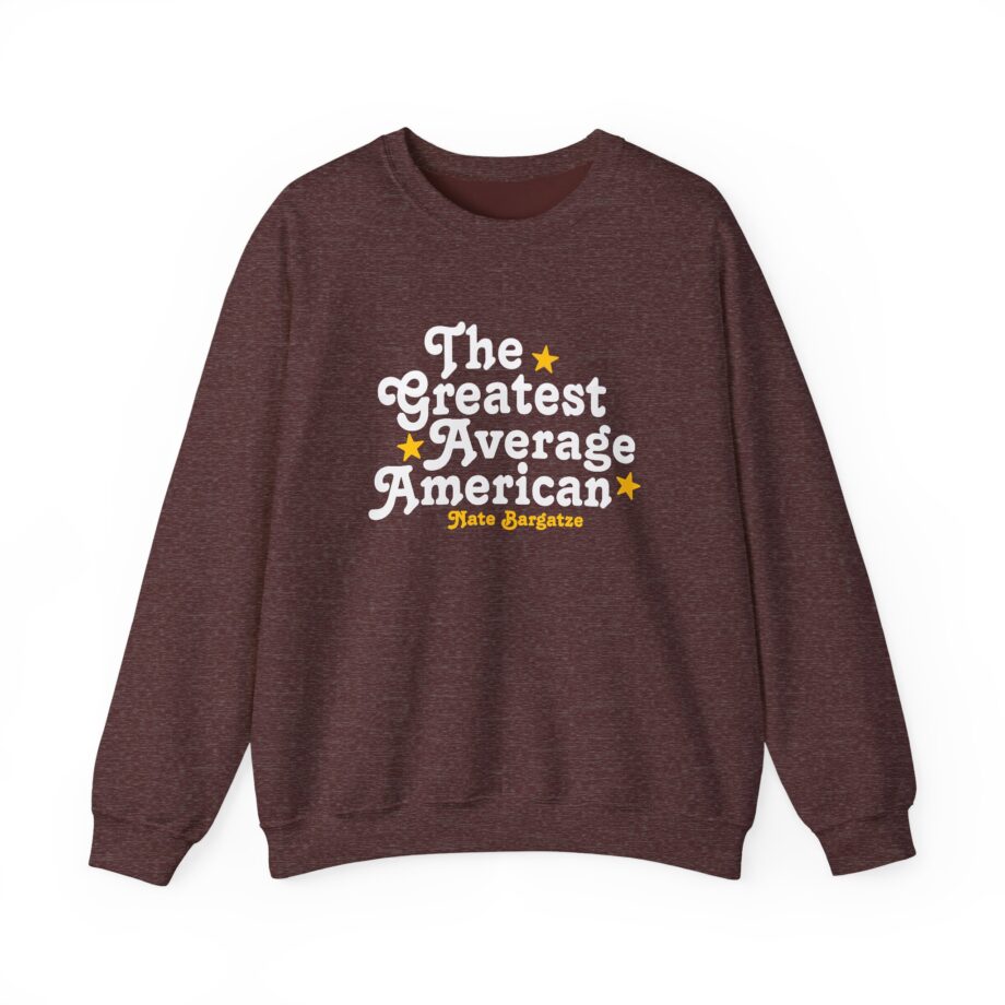 The Greatest Average American Nate Bargatze Unisex Heavy Blend™ Crewneck Sweatshirt