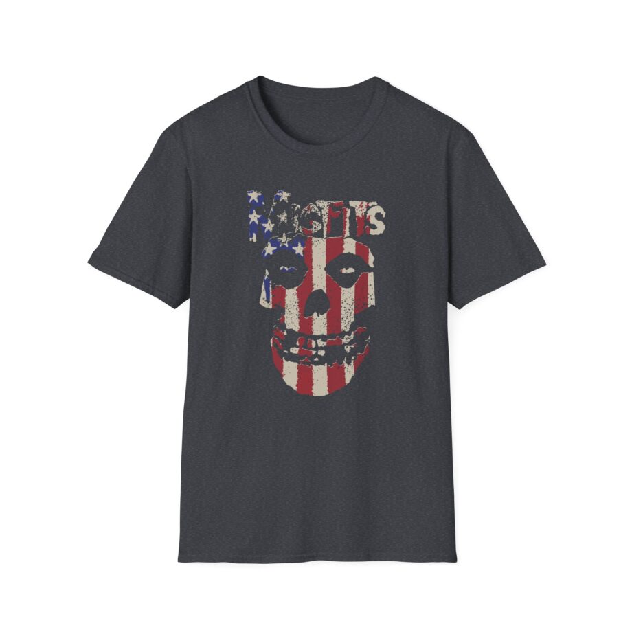 Misfits Stars and Stripes Fiend Skull Unisex Softstyle T-Shirt