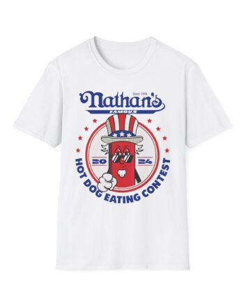 Matt Stonie Nathans Famous 2024 Hot Dog Eating Contest Unisex Softstyle T-shirt