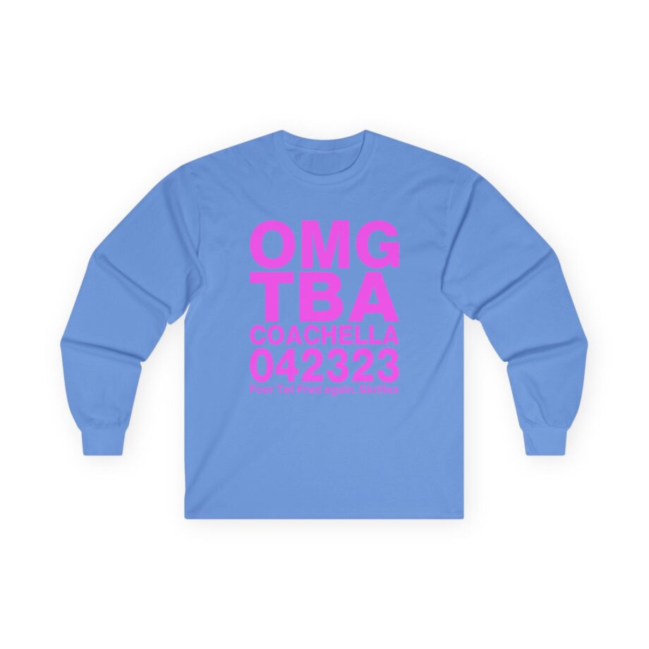 Skrillex OMG ТВА COACHELLA 042323 Four Tet. Fred again Unisex Ultra Cotton Long Sleeve Tee