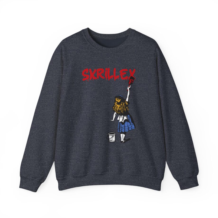 Skrillex red girl Unisex Heavy Blend™ Crewneck Sweatshirt