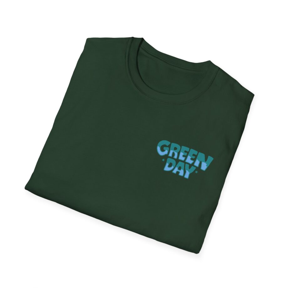 Green Day Blue Skull Unisex Softstyle T-shirt