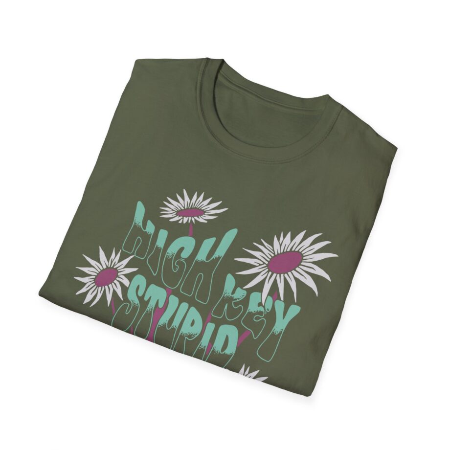 High Key Stupid Low Key Genius Unisex Softstyle T-Shirt