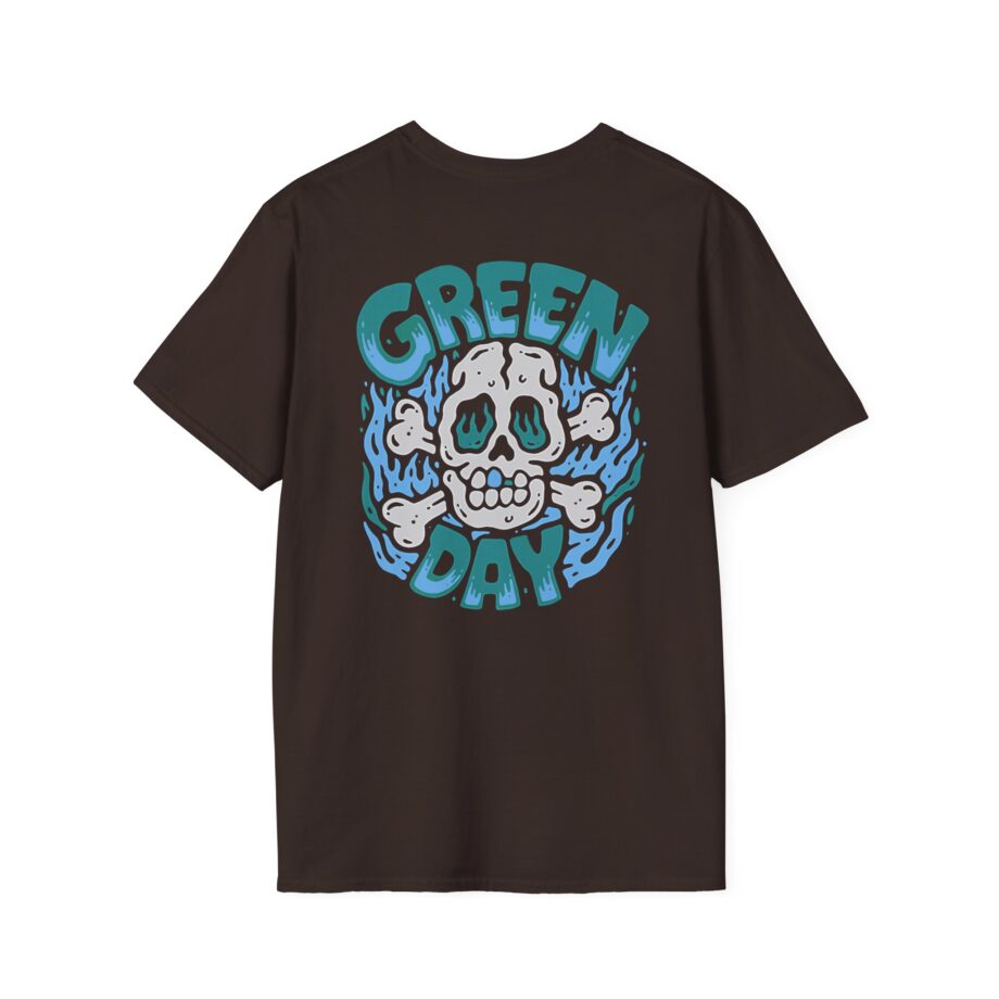 Green Day Blue Skull Unisex Softstyle T-shirt