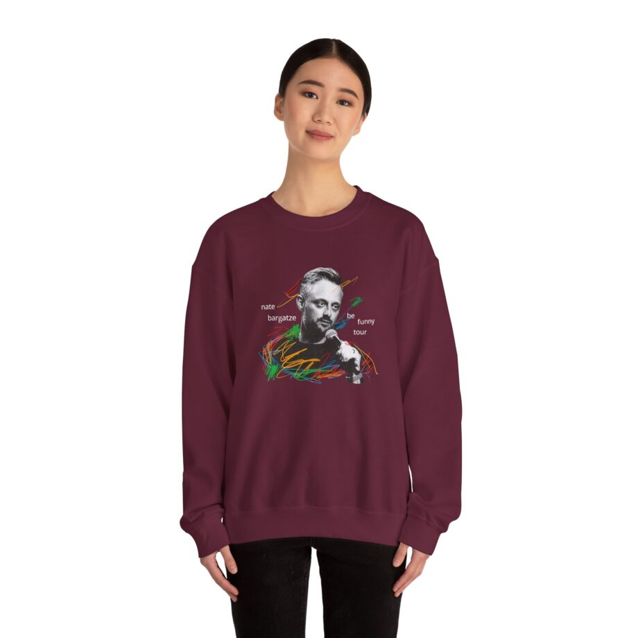 Nate Bargatze 2024 Be Funny Tour Unisex Heavy Blend™ Crewneck Sweatshirt