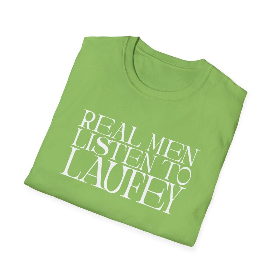 Real Men Listen to Laufey Unisex Softstyle T-Shirt