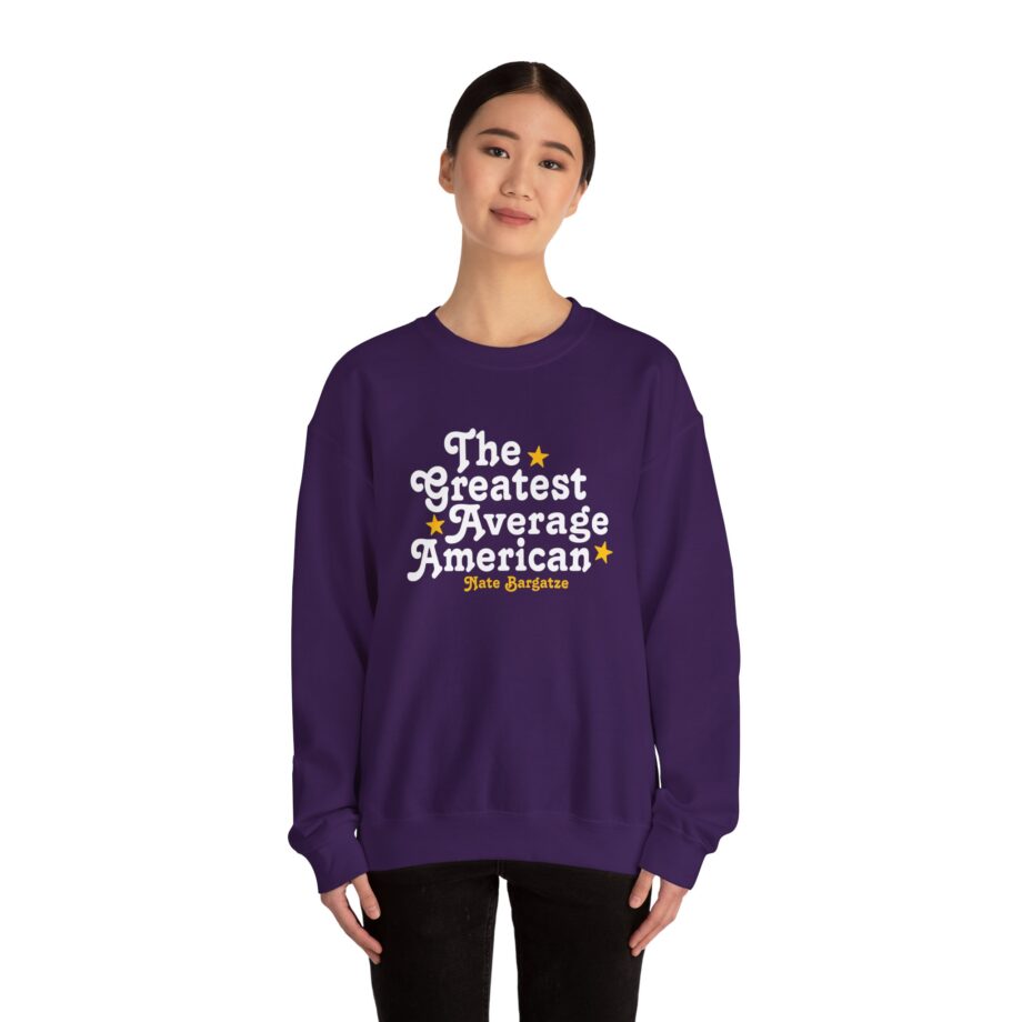 The Greatest Average American Nate Bargatze Unisex Heavy Blend™ Crewneck Sweatshirt