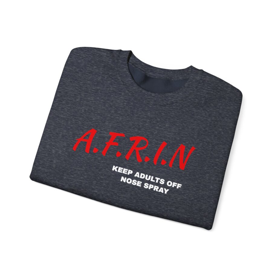 Nate Bargatze Afrin Keep Adults of Nose Spray Unisex Heavy Blend™ Crewneck Sweatshirt