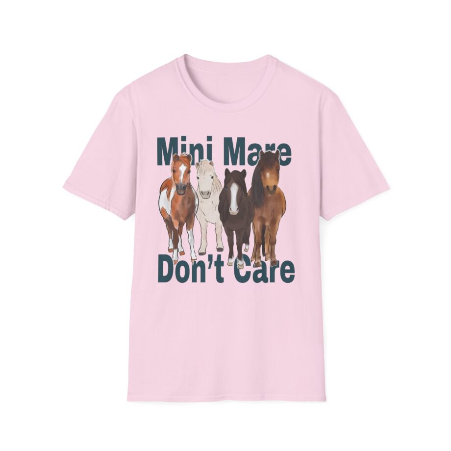 Katie Van Slyke Mini Mare Don't Care Unisex Softstyle T-shirt