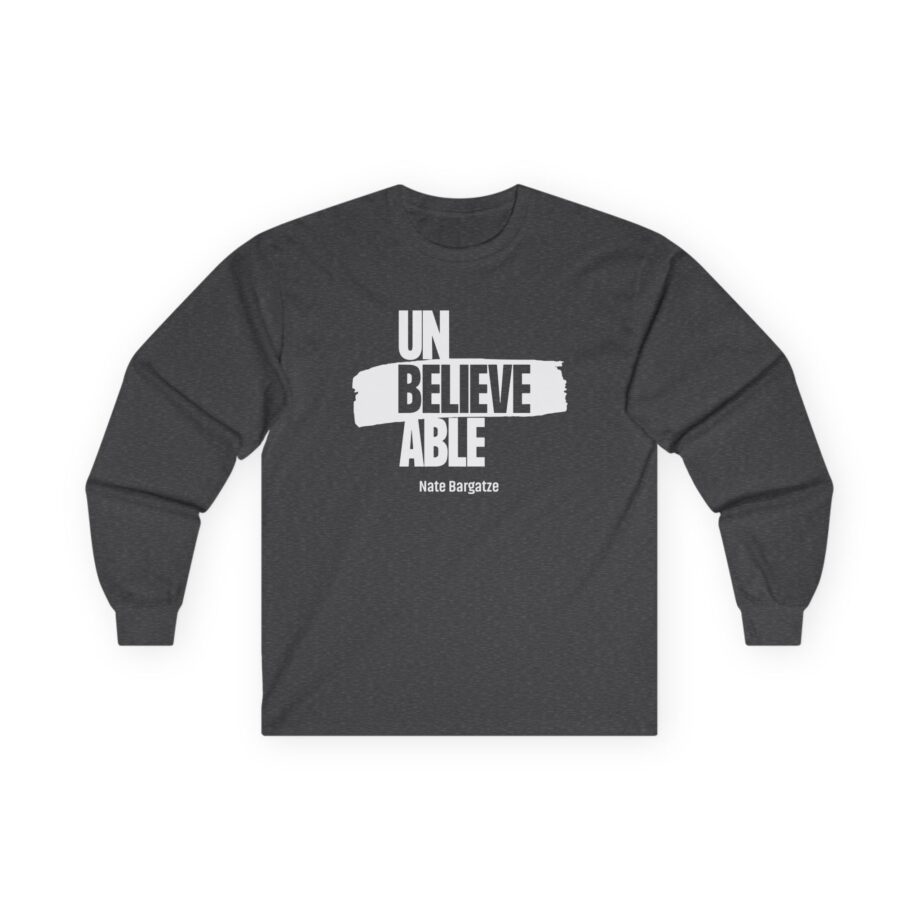 Nate Bargatze Unbelievable Unisex Ultra Cotton Long Sleeve Tee