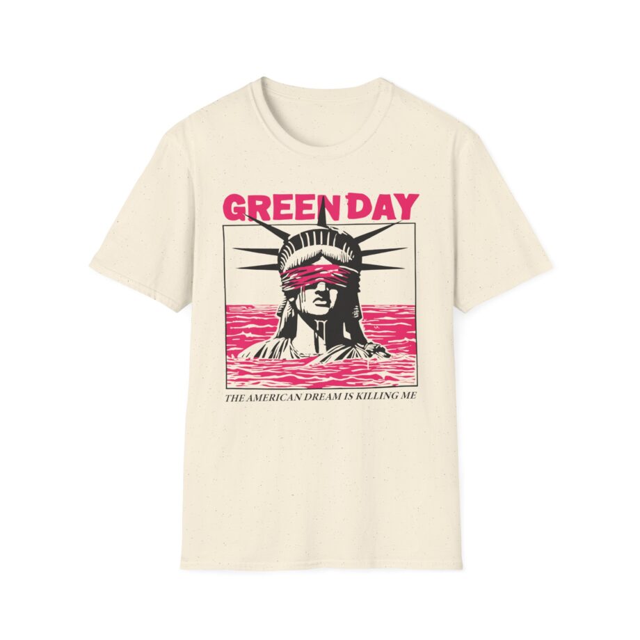 Green Day Lady Liberty Unisex Softstyle T-shirt