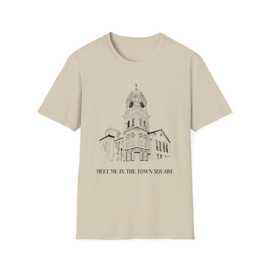Nina Dobrev Eet Me in the Town Square  Unisex Softstyle T-Shirt