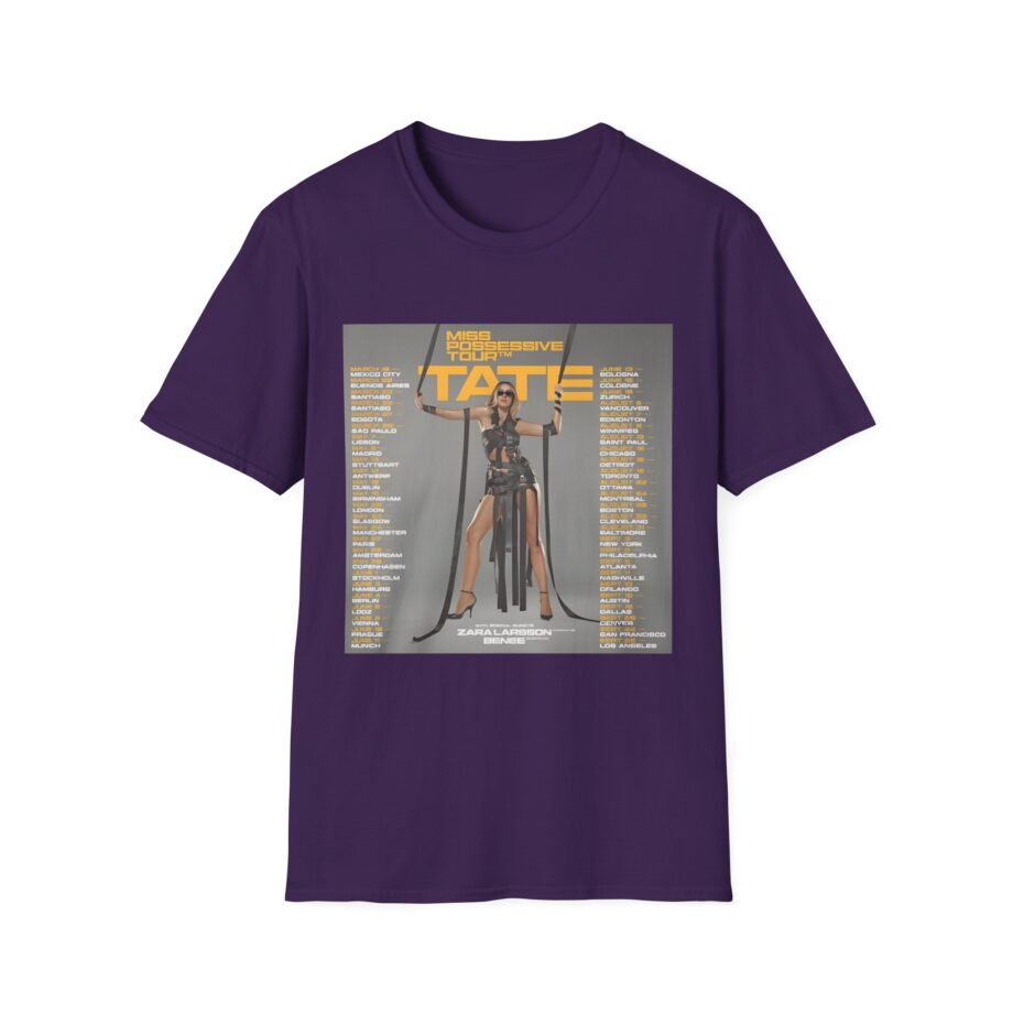 Tate Mcrae Miss Possessive Tour 2025 Unisex Softstyle T-Shirt