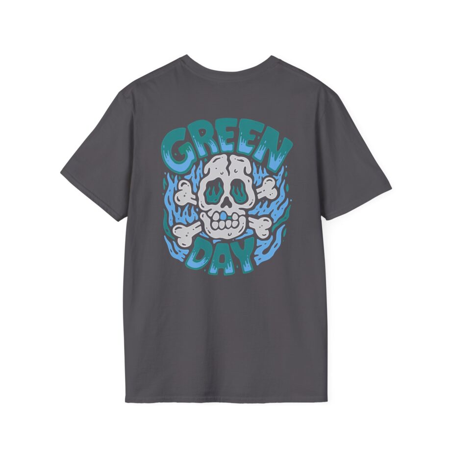 Green Day Blue Skull Unisex Softstyle T-shirt