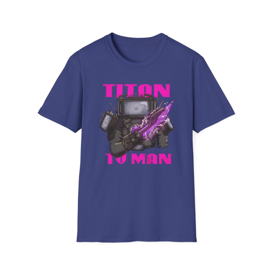Dafuqboom Titan Tv Man Zap Unisex Softstyle T-Shirt