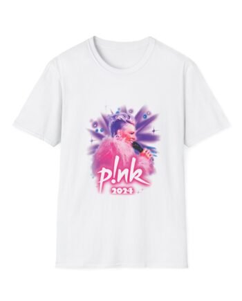 Pink Airbrushed 2024  Unisex Softstyle T-Shirt