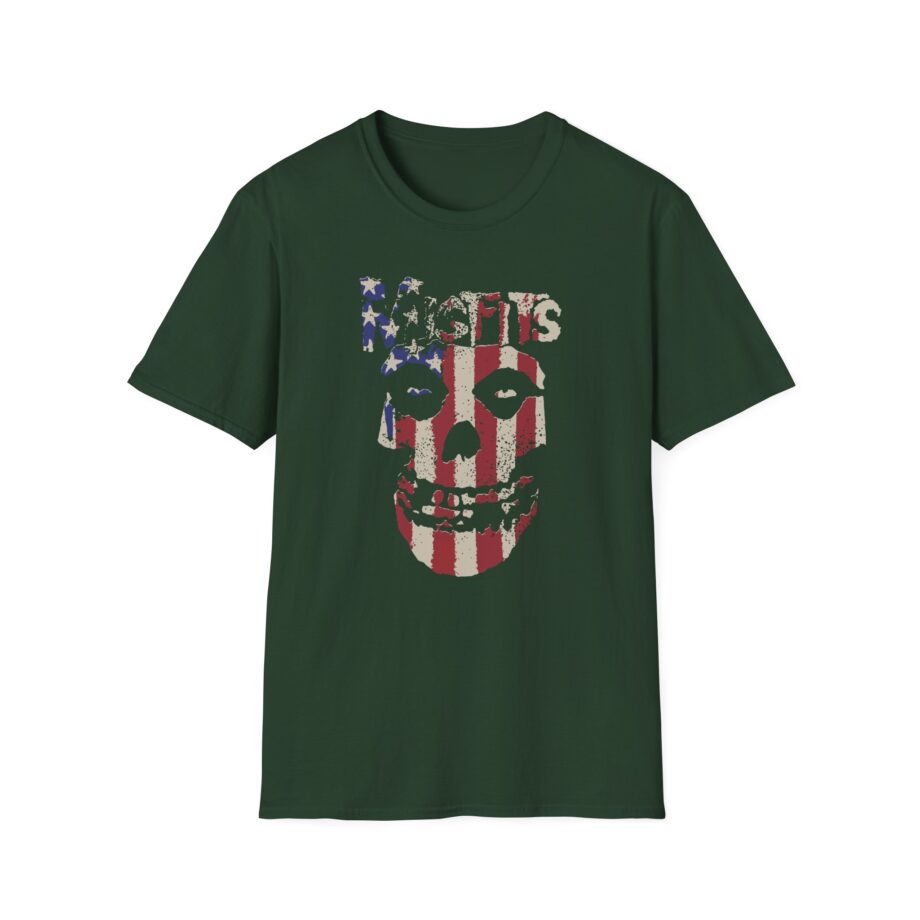 Misfits Stars and Stripes Fiend Skull Unisex Softstyle T-Shirt