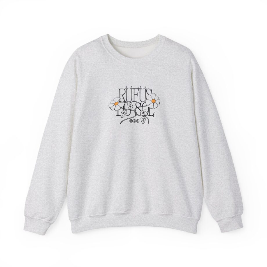 Rufus Du Sol Flower Ecru Unisex Heavy Blend™ Crewneck Sweatshirt