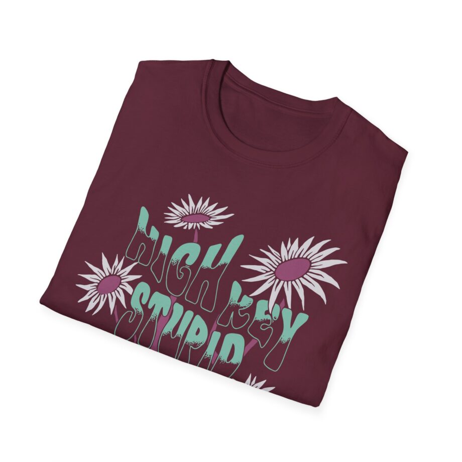 High Key Stupid Low Key Genius Unisex Softstyle T-Shirt