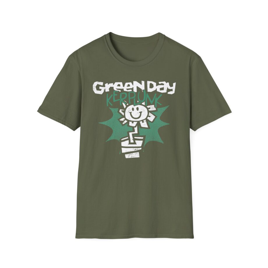 Green Day Kerplunk Vintage Flower Unisex Softstyle T-shirt