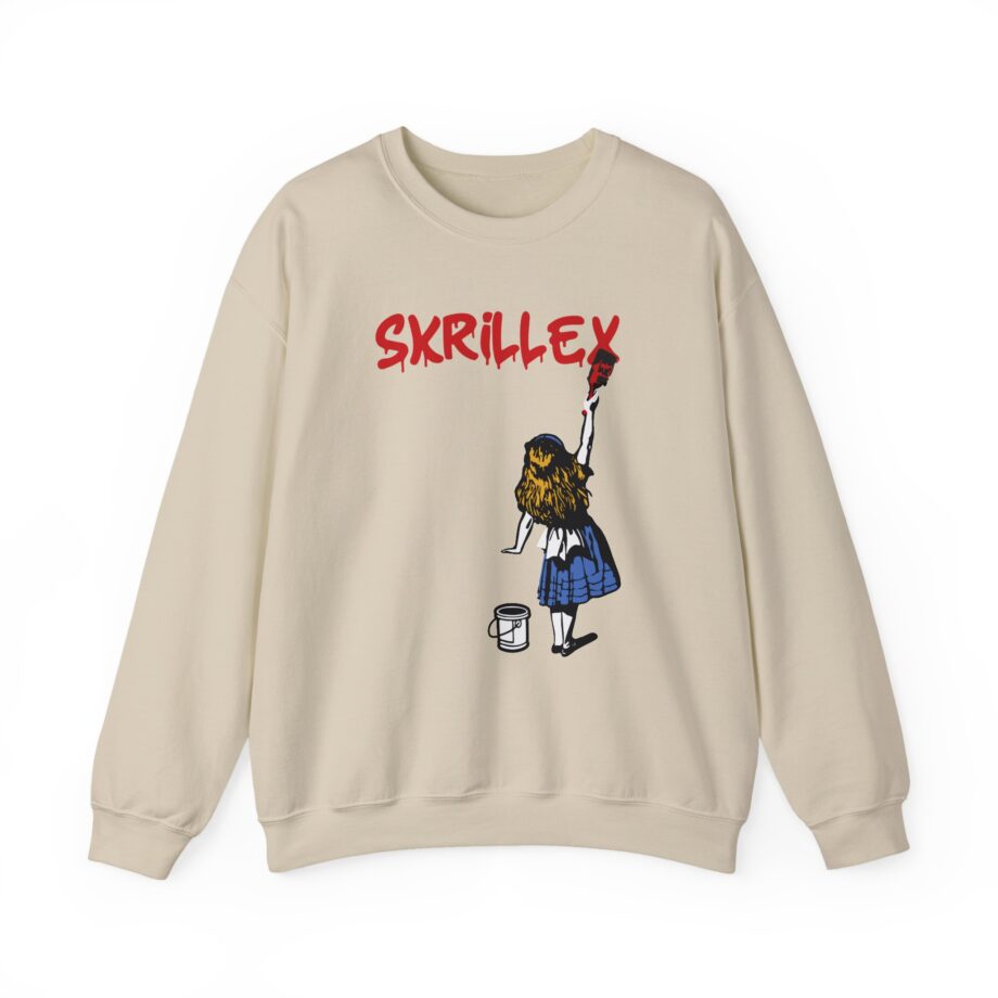 Skrillex red girl Unisex Heavy Blend™ Crewneck Sweatshirt