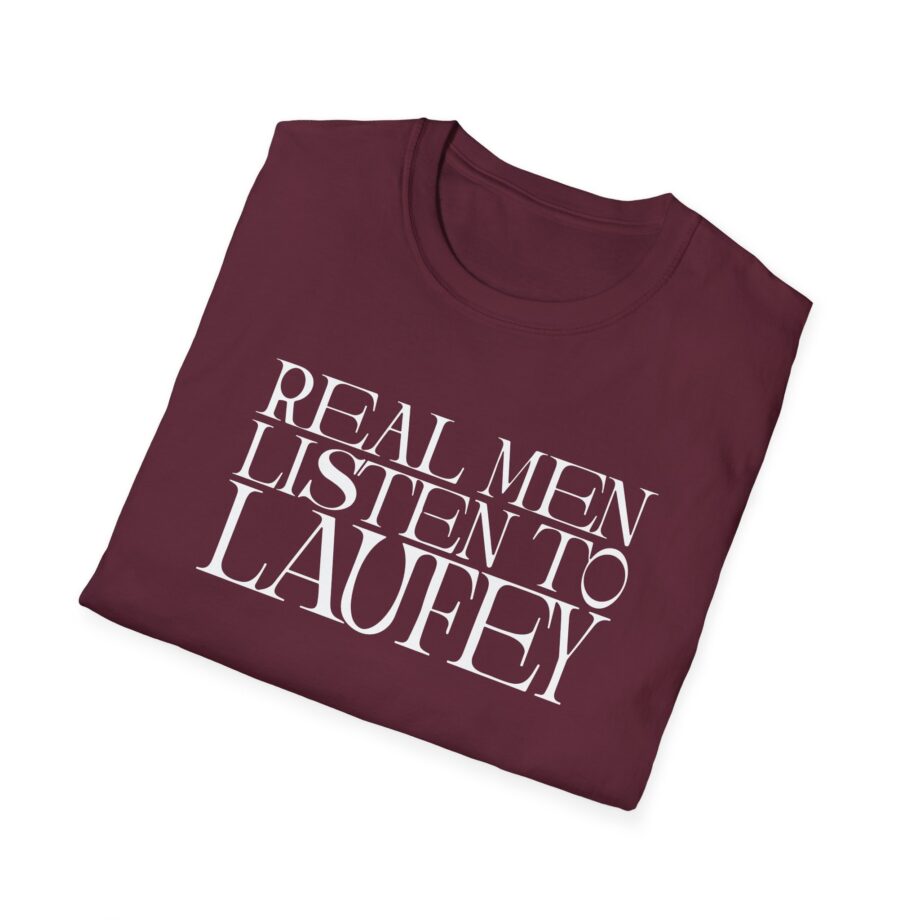Real Men Listen to Laufey Unisex Softstyle T-Shirt