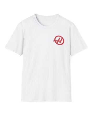 Haas F1 Small Logo Unisex Softstyle T-Shirt
