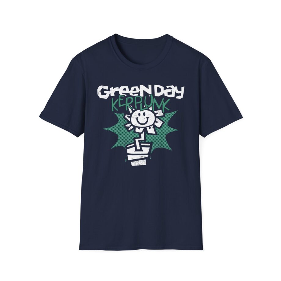 Green Day Kerplunk Vintage Flower Unisex Softstyle T-shirt