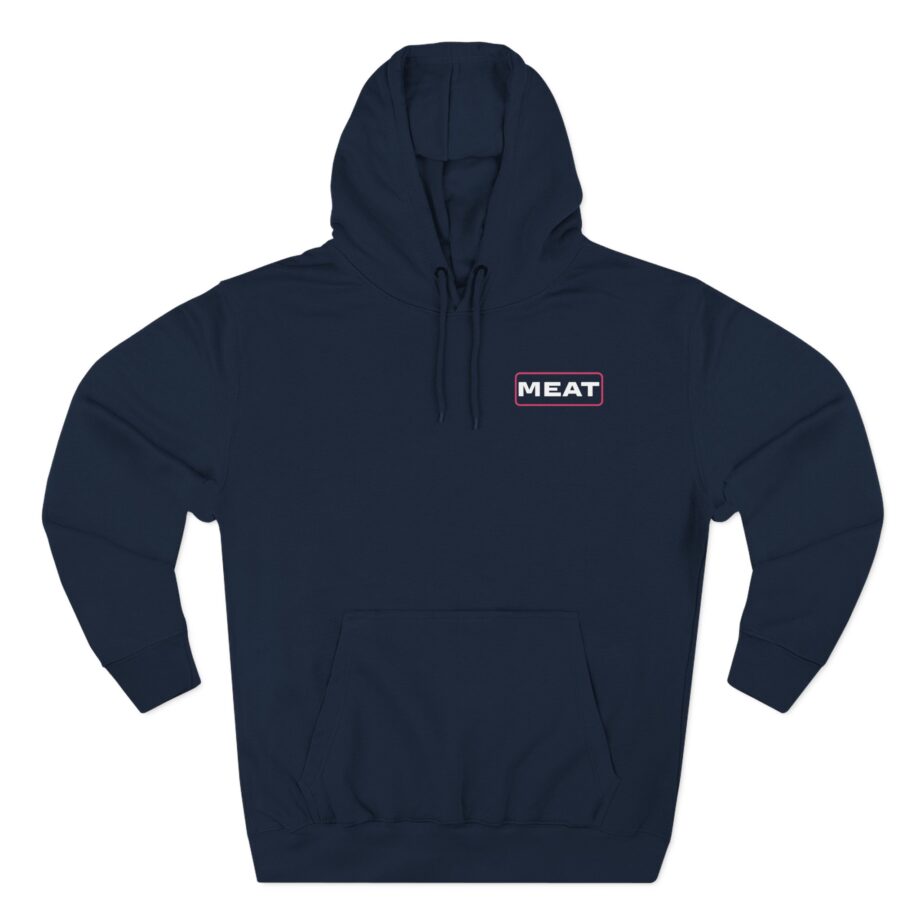 Papa Meat  Three-Panel Fleece Hoodie