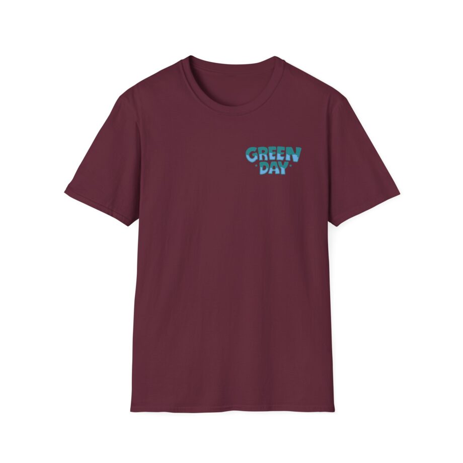 Green Day Blue Skull Unisex Softstyle T-shirt