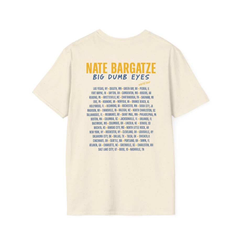 Nate Bargatze Big Dumb Eyes Tour Unisex Softstyle T-Shirt