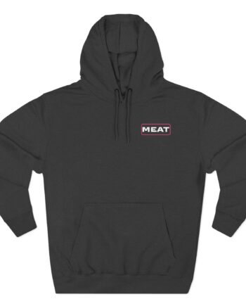 Papa Meat  Three-Panel Fleece Hoodie