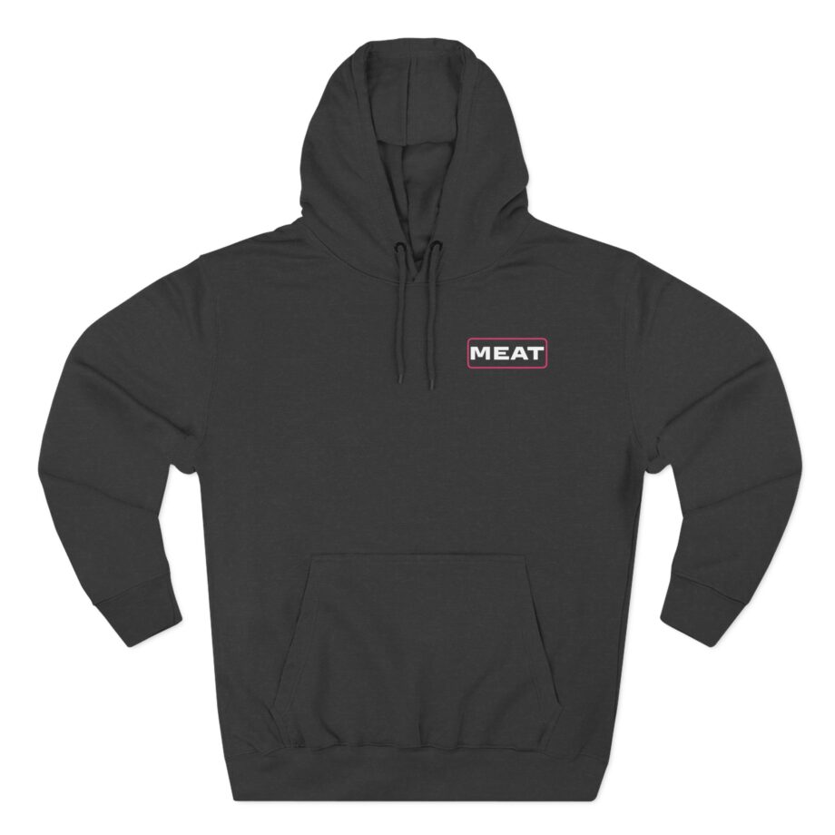 Papa Meat  Three-Panel Fleece Hoodie
