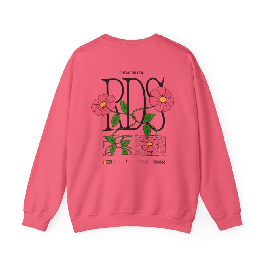 Rufus Du Sol Flower Ecru Unisex Heavy Blend™ Crewneck Sweatshirt