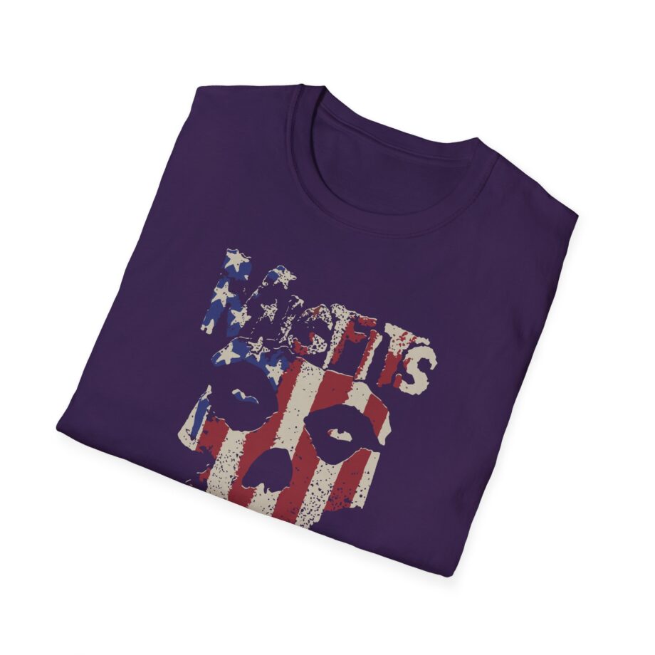Misfits Stars and Stripes Fiend Skull Unisex Softstyle T-Shirt