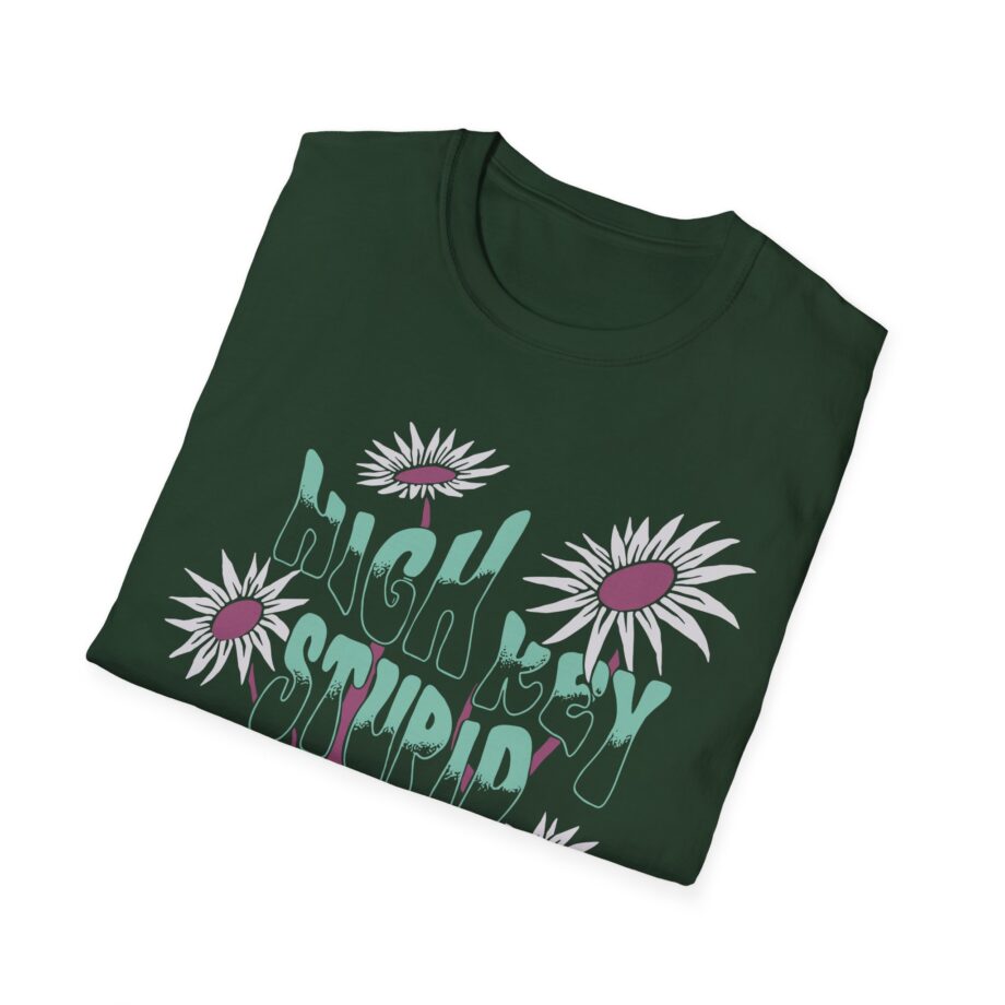 High Key Stupid Low Key Genius Unisex Softstyle T-Shirt