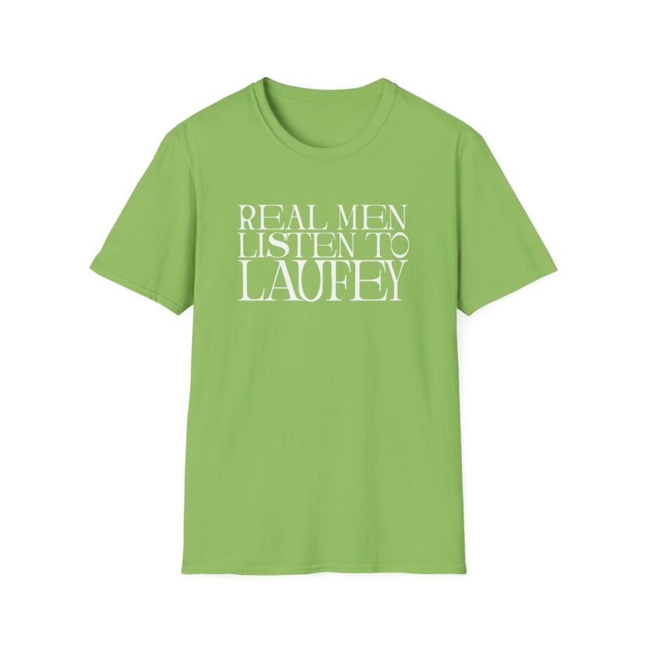 Real Men Listen to Laufey Unisex Softstyle T-Shirt