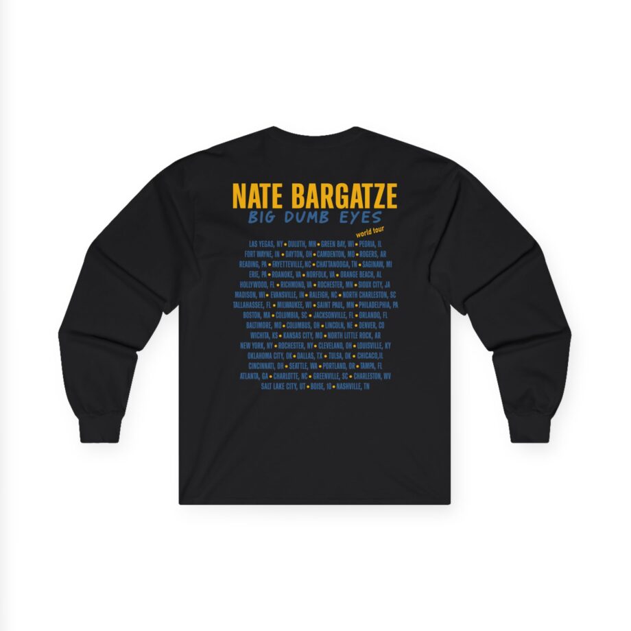 Nate Bargatze Big Dumb Eyes Tour Unisex Ultra Cotton Long Sleeve Tee