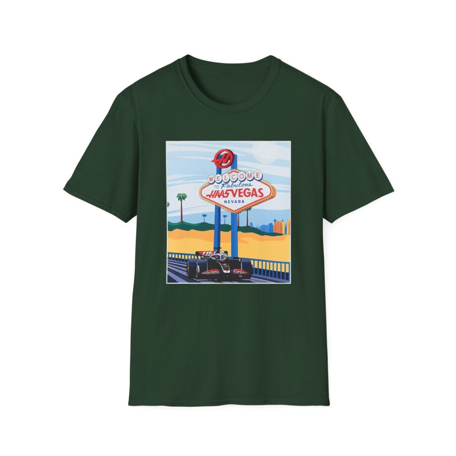Haas F1 Las vegas Gp Unisex Softstyle T-Shirt