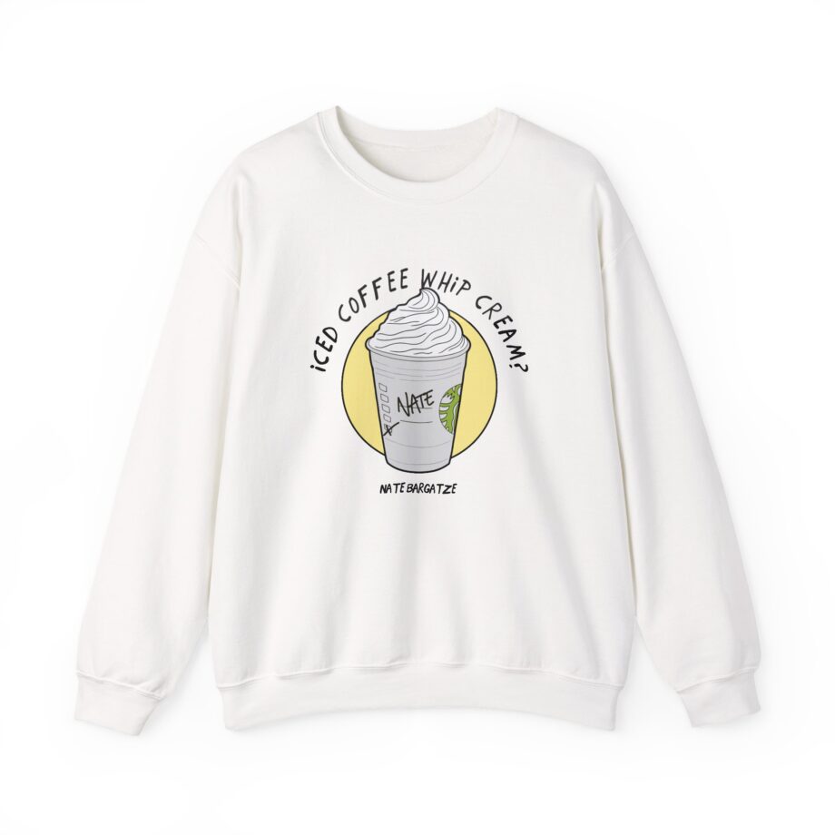 Nate Bargatze - Iced Coffee Whip Cream? Unisex Heavy Blend™ Crewneck Sweatshirt
