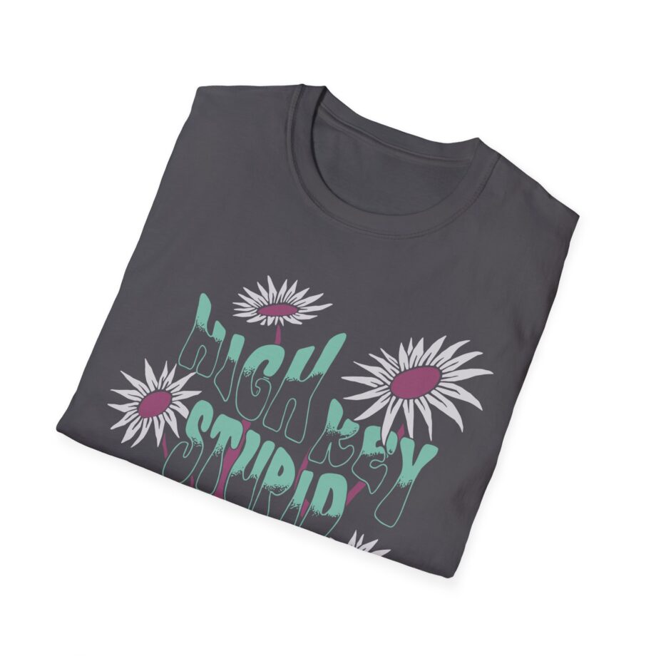 High Key Stupid Low Key Genius Unisex Softstyle T-Shirt