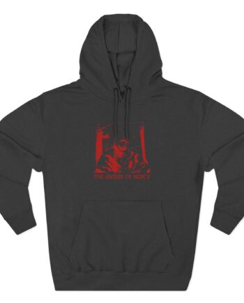 The Sisters Of Mercy Red Scream Three-Panel Fleece Hoodie
