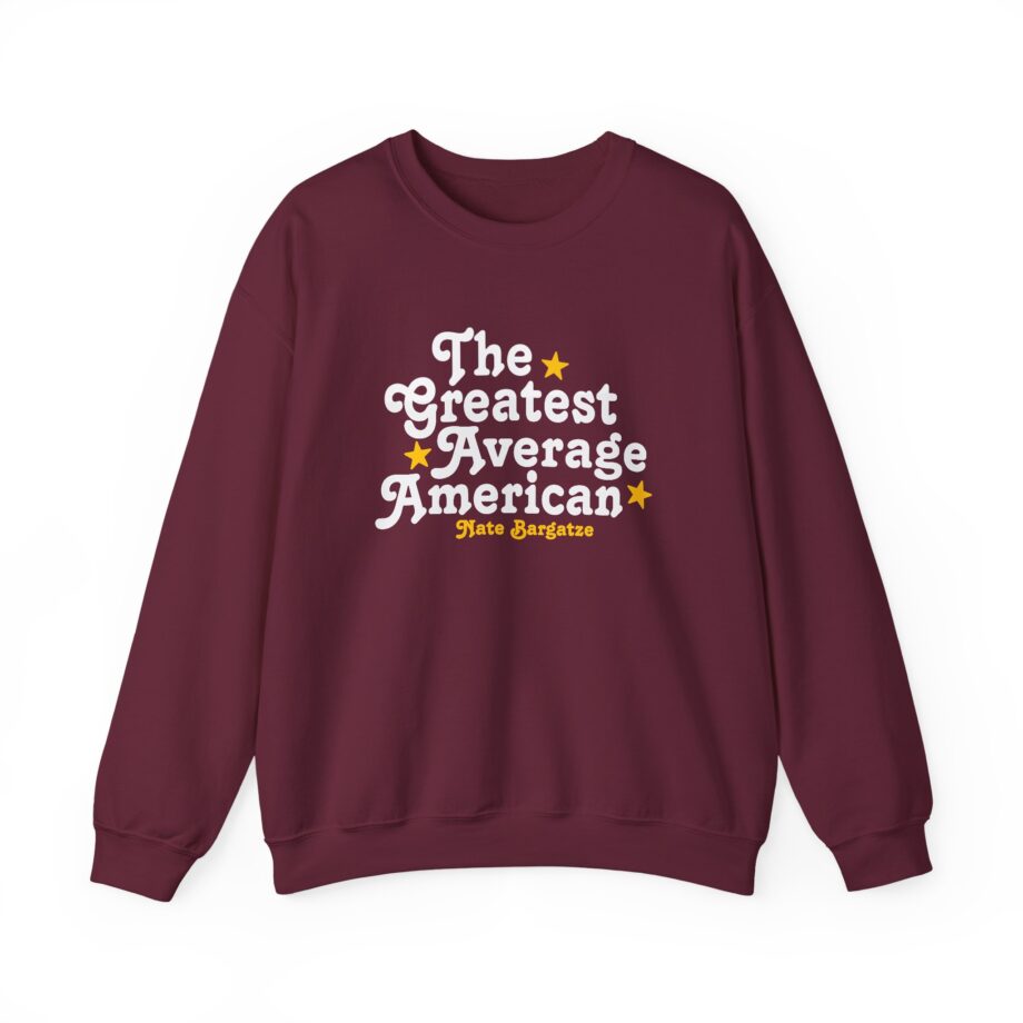 The Greatest Average American Nate Bargatze Unisex Heavy Blend™ Crewneck Sweatshirt