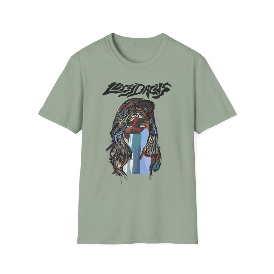 Lucy Dacus Portrait Baseball Raglan Unisex Softstyle T-Shirt