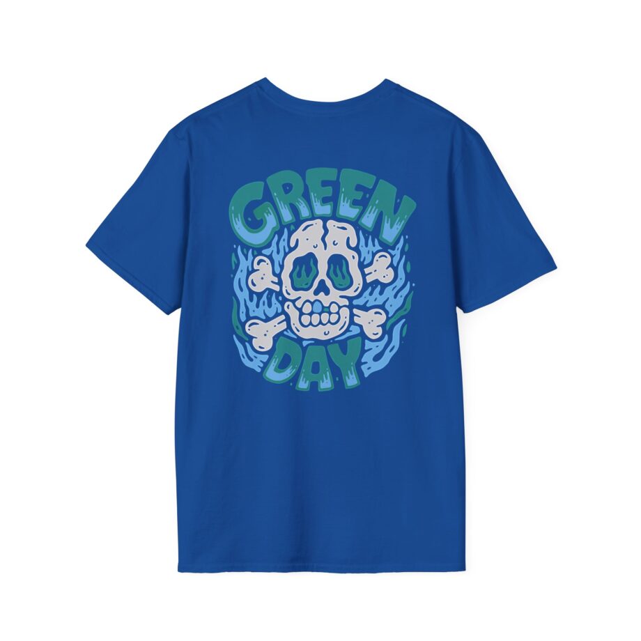 Green Day Blue Skull Unisex Softstyle T-shirt