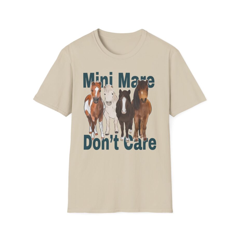 Katie Van Slyke Mini Mare Don't Care Unisex Softstyle T-shirt