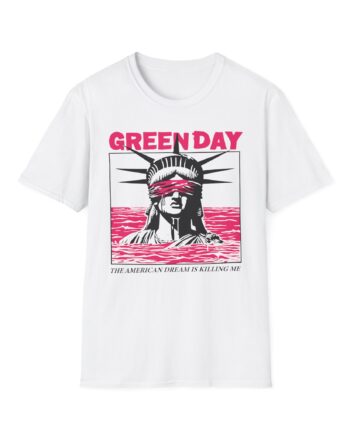 Green Day Lady Liberty Unisex Softstyle T-shirt