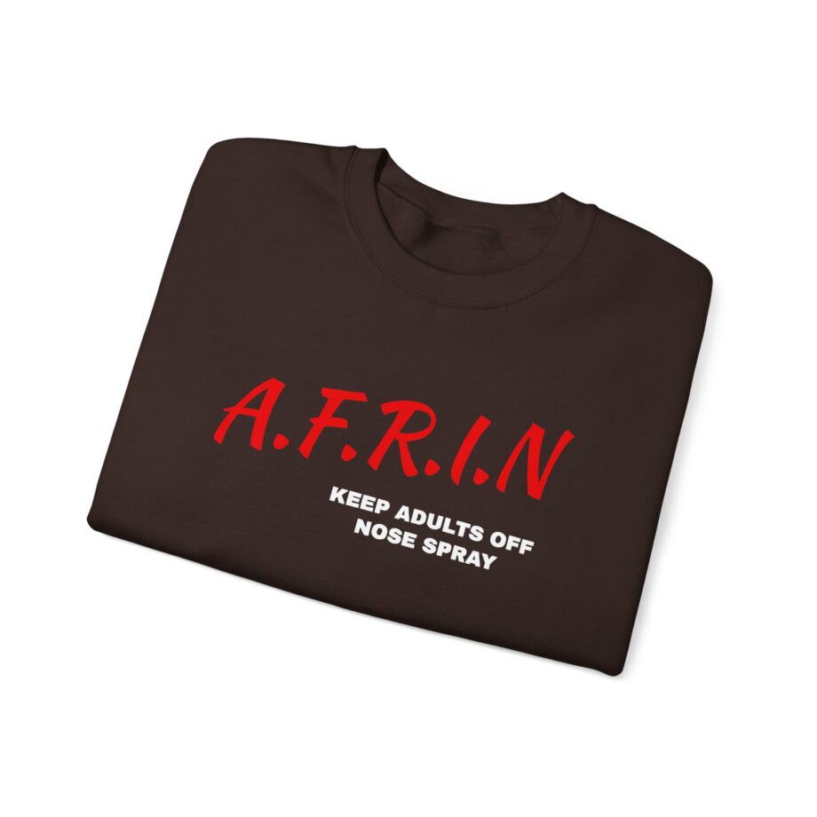 Nate Bargatze Afrin Keep Adults of Nose Spray Unisex Heavy Blend™ Crewneck Sweatshirt