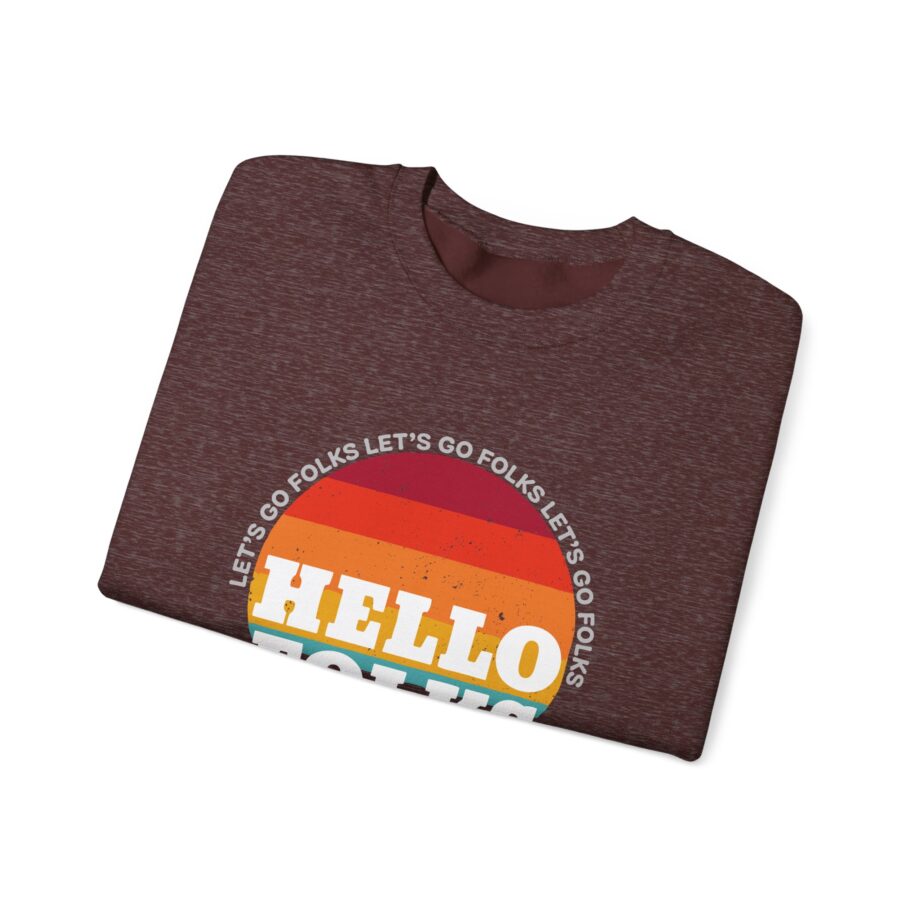 Nate Bargatze Hello Folks Unisex Heavy Blend™ Crewneck Sweatshirt